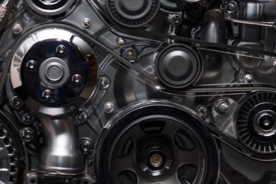 Correa de distribución de un motor