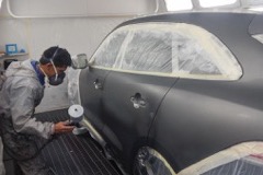Vehículo preparado para pintar
